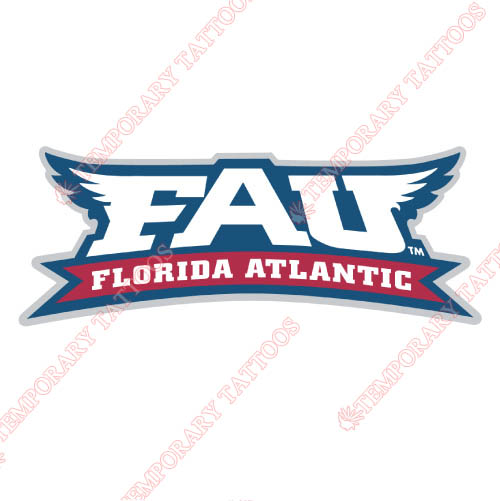 Florida Atlantic Owls Customize Temporary Tattoos Stickers NO.4377